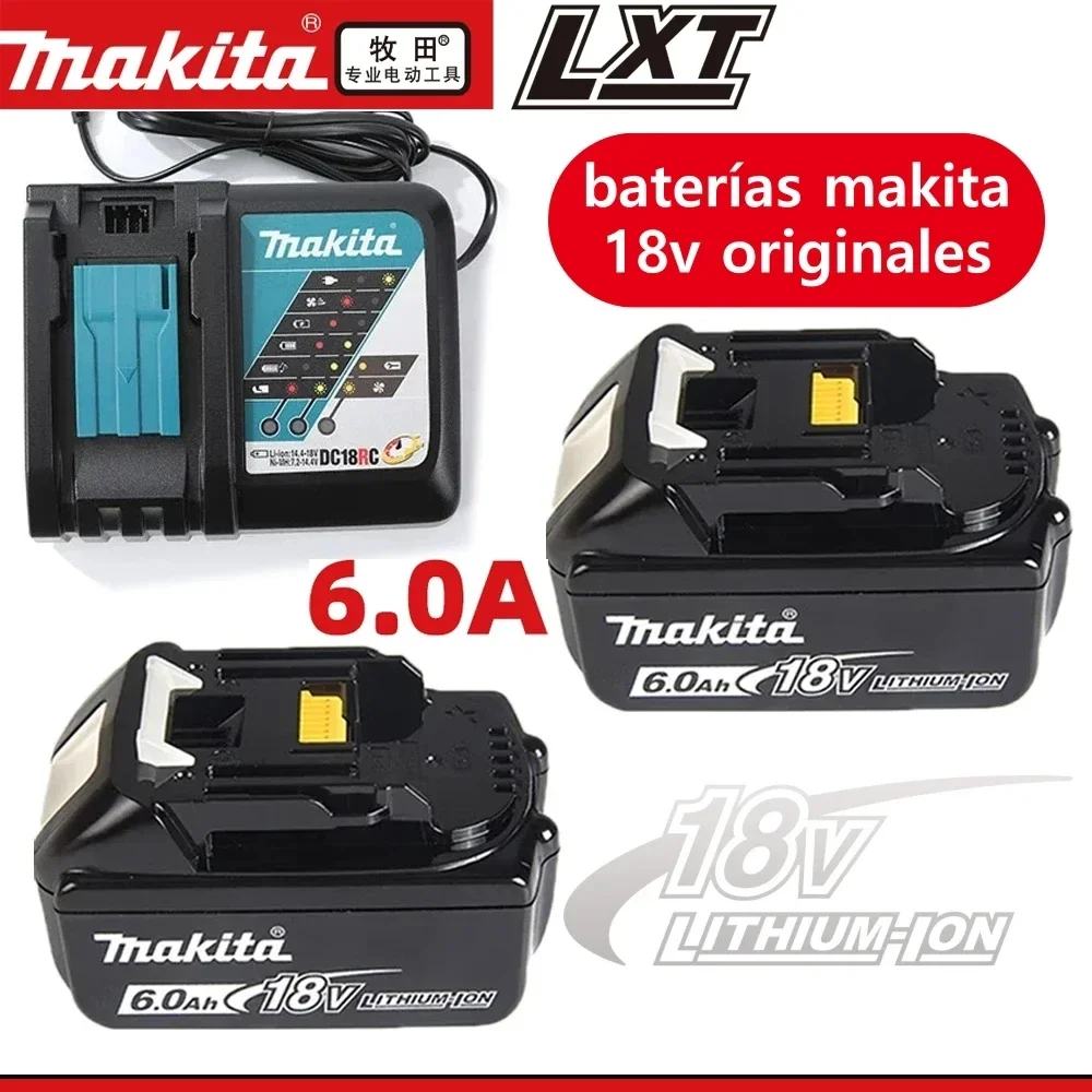 Original Makita Lithium-Ion Rechargeable Battery 6.0Ah 18V BL1860 BL1830 BL1850 BL1860B Replacement Battery for Power Tools
Original Makita Lithium-Ion Rechargeable Battery 6.0Ah 18V BL1860 BL1830 BL1850 BL1860B Replacement Battery for Power Tools