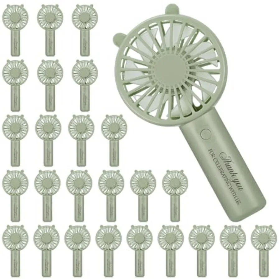 Pack Wedding Portable Fan, Sage Green Handheld Fan with 3 Speeds, USB Charging, Perfect for Summer Weddings and Parties
Pack Wedding Portable Fan, Sage Green Handheld Fan with 3 Speeds, USB Charging, Perfect for Summer Weddings and Parties