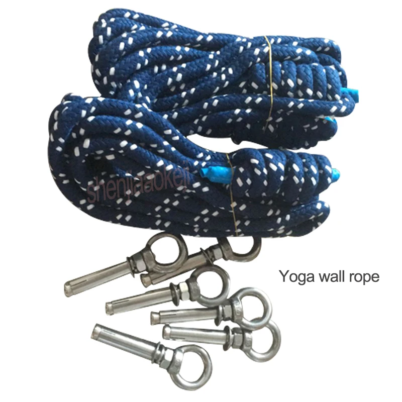 Pure Cotton Yoga Auxiliary Wall Rope Hanging-type yoga lanyard Fitness ropes for Yoga training gym 1pc
Pure Cotton Yoga Auxiliary Wall Rope Hanging-type yoga lanyard Fitness ropes for Yoga training gym 1pc