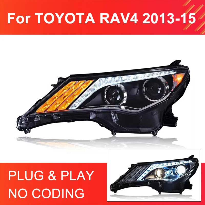 1 пара автомобильных светодиодных фар для Toyota RAV4 2013 2014 2015, фары Plug and Play со светодиодными DRL, поворотные передние фары
1 пара автомобильных светодиодных фар для Toyota RAV4 2013 2014 2015, фары Plug and Play со светодиодными DRL, поворотные передние фары