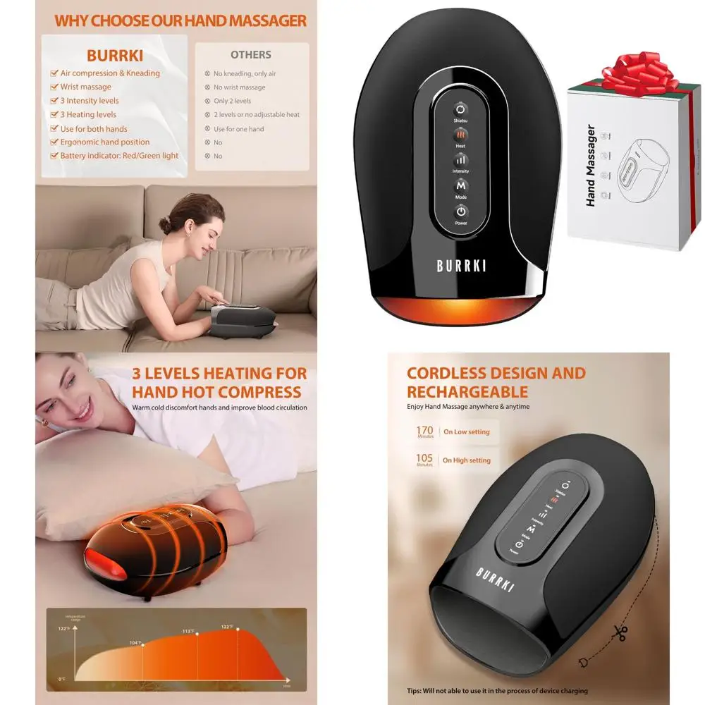 Массажер для рук с подогревом и функцией разминания ладоней для облегчения симптомов артрита и синдрома запястного канала, идеальный рождественский подарок для мужчин и женщин
Массажер для рук с подогревом и функцией разминания ладоней для облегчения симптомов артрита и синдрома запястного канала, идеальный рождественский подарок для мужчин и женщин
