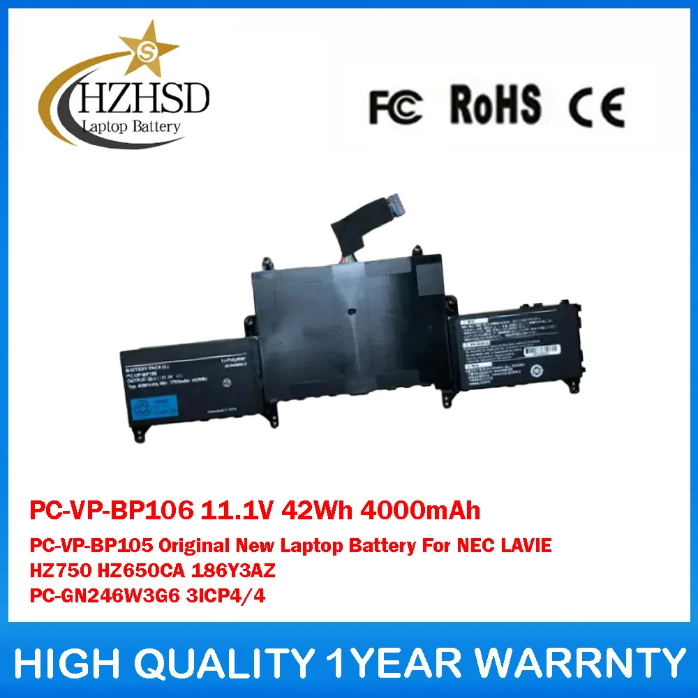 PC-VP-BP106 11.1V 42Wh 4000mAh PC-VP-BP105 Original New Laptop Battery For NEC LAVIE HZ750 HZ650CA 186Y3AZ PC-GN246W3G6 3ICP4/4
PC-VP-BP106 11.1V 42Wh 4000mAh PC-VP-BP105 Original New Laptop Battery For NEC LAVIE HZ750 HZ650CA 186Y3AZ PC-GN246W3G6 3ICP4/4
