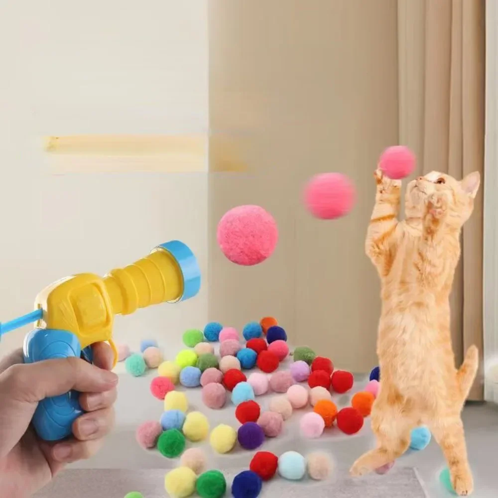 Cat Toy Interactive Relief Toy Gun Plush Ball Firing Gun Silent Polyester High Bounce Ball Fun Cat Stick
Cat Toy Interactive Relief Toy Gun Plush Ball Firing Gun Silent Polyester High Bounce Ball Fun Cat Stick