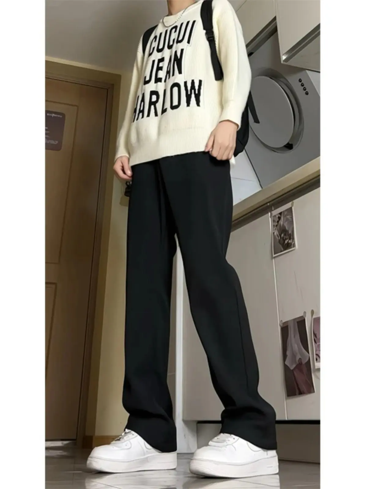 Slim Fit Men's Chino Pants Pure Color Drape Comfortable Korean Sle Spring Autumn Slimming Long Leg Faion High End Casual ...
Slim Fit Men's Chino Pants Pure Color Drape Comfortable Korean Sle Spring Autumn Slimming Long Leg Faion High End Casual ...