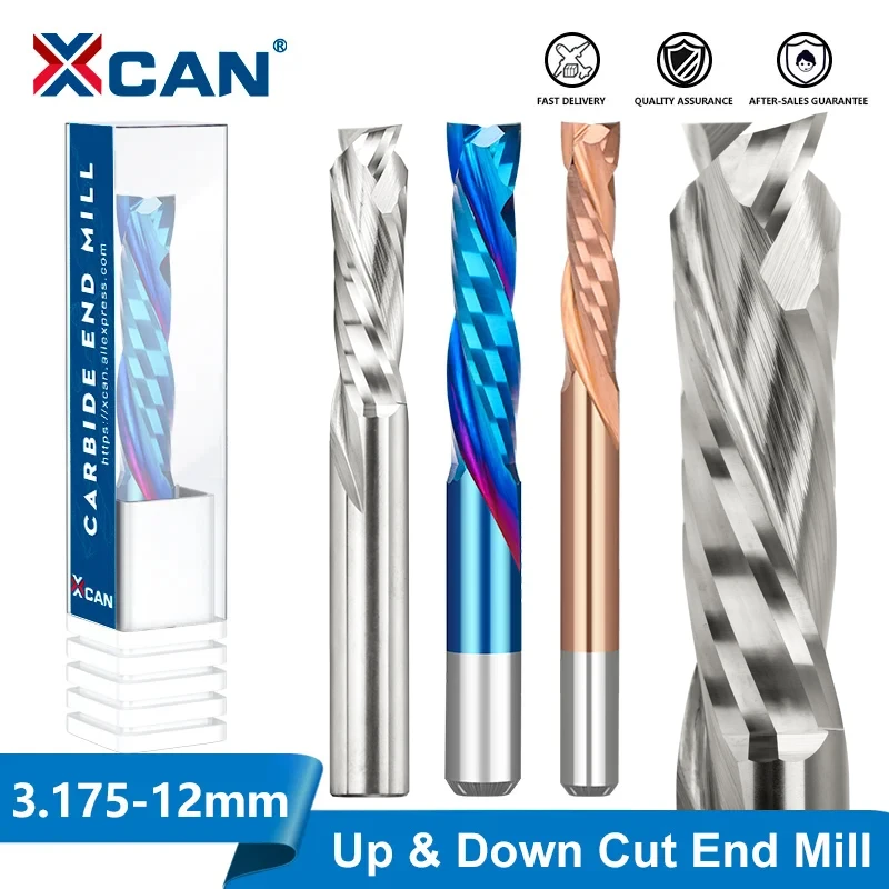 Фреза XCAN 3,175-12 мм, хвостовик вверх и вниз, спиральный компрессионный фрезерный инструмент с двумя канавками для дерева, фреза с ЧПУ, Концевая фреза
Фреза XCAN 3,175-12 мм, хвостовик вверх и вниз, спиральный компрессионный фрезерный инструмент с двумя канавками для дерева, фреза с ЧПУ, Концевая фреза