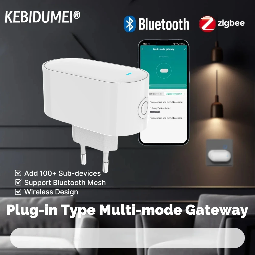 Tuya ZigBee Gateway Hub Подключаемый тип Многорежимный шлюз ZigBee Bridge Bluetooth Mesh Hub Поддержка автоматизации умного дома
Tuya ZigBee Gateway Hub Подключаемый тип Многорежимный шлюз ZigBee Bridge Bluetooth Mesh Hub Поддержка автоматизации умного дома