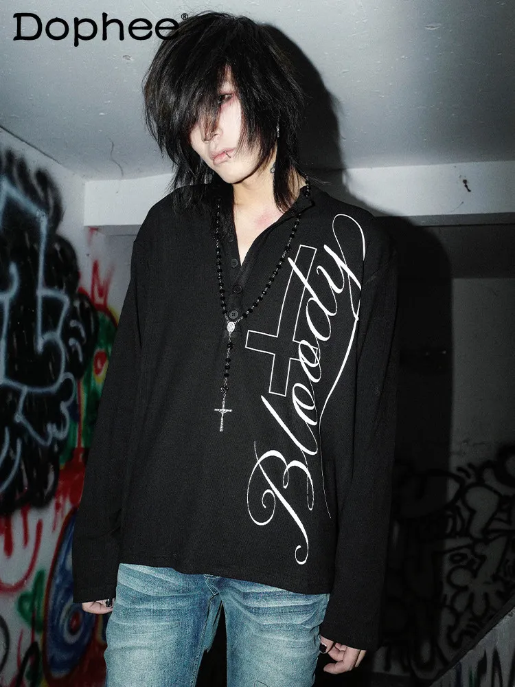 Y2K Subculture American Retro Round Neck Fashion Trend Long Sleeve T-Shirt Loose Casual Men's Top
Y2K Subculture American Retro Round Neck Fashion Trend Long Sleeve T-Shirt Loose Casual Men's Top