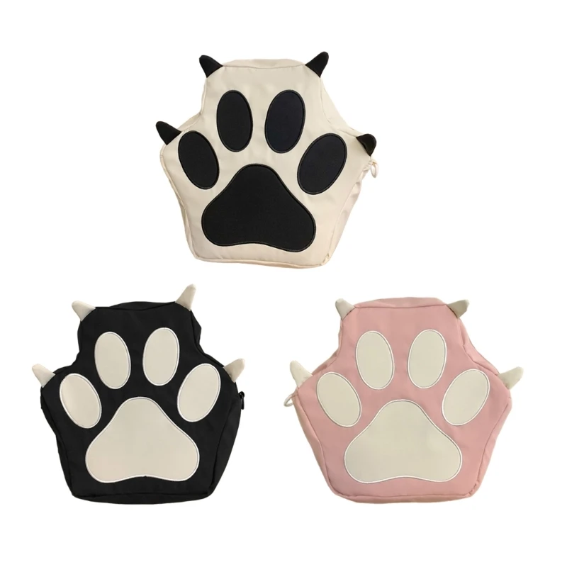 Women Lovely Cat Paw Shape Backpack Student Girls Large Capacity School Bookbag Travel Crossbody Shoulder Bag for Shopping Work
Women Lovely Cat Paw Shape Backpack Student Girls Large Capacity School Bookbag Travel Crossbody Shoulder Bag for Shopping Work