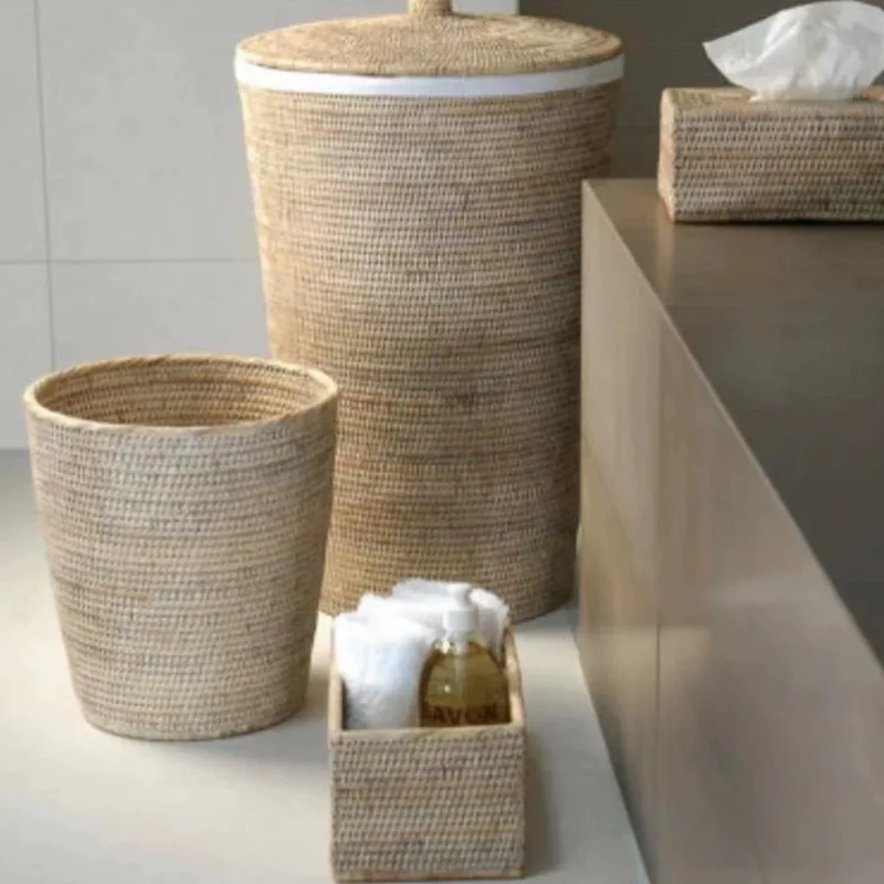 Handmade Rattan Dirty Laundry Basket, Wabi-sabi Woven Storage Bin, Vintage Crafted Hamper for Bathroom or Bedroom, Eco-friendly
Handmade Rattan Dirty Laundry Basket, Wabi-sabi Woven Storage Bin, Vintage Crafted Hamper for Bathroom or Bedroom, Eco-friendly