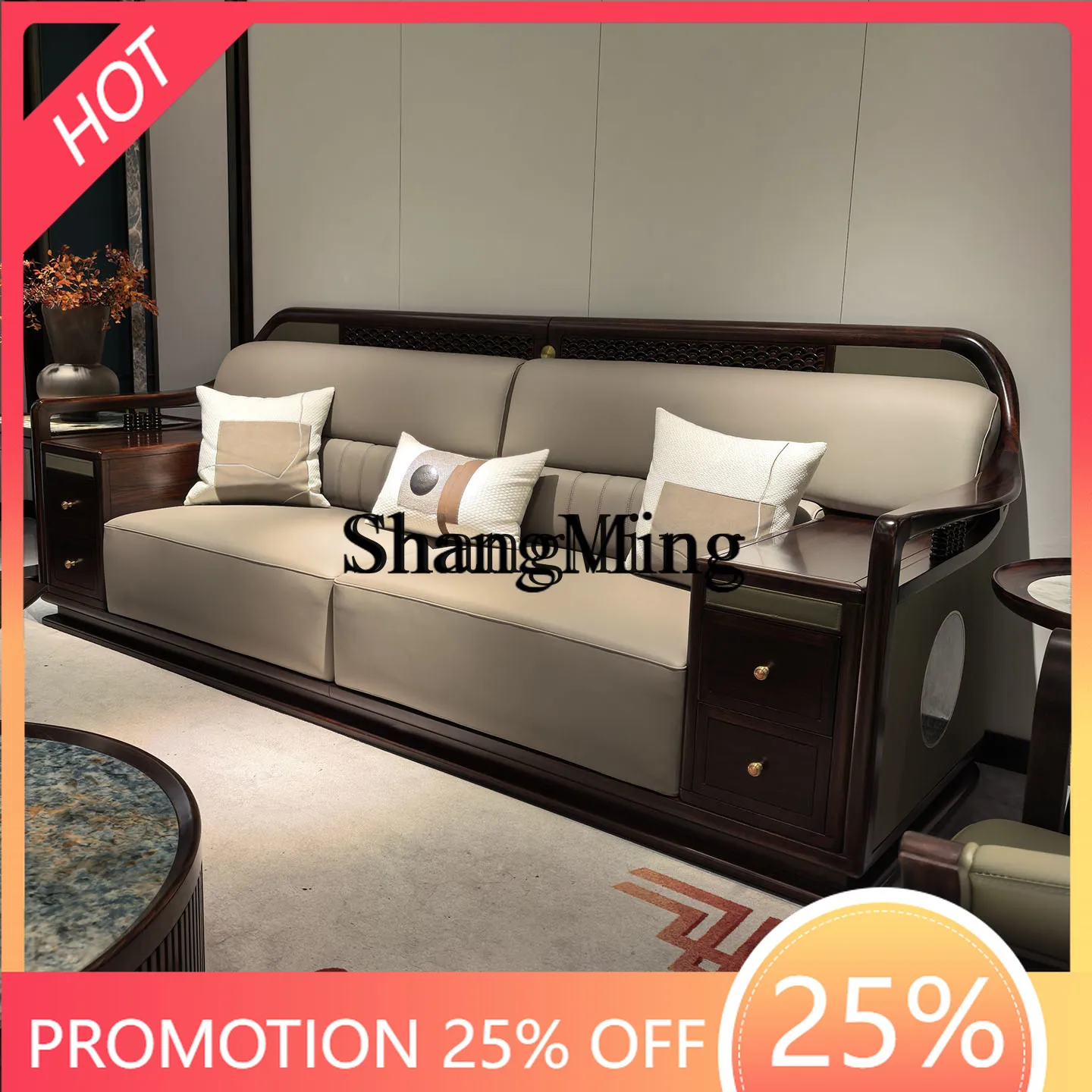 ZYY home high sense new size apartment living room straight row sofa combination Chinese leather solid wood sofa
ZYY home high sense new size apartment living room straight row sofa combination Chinese leather solid wood sofa