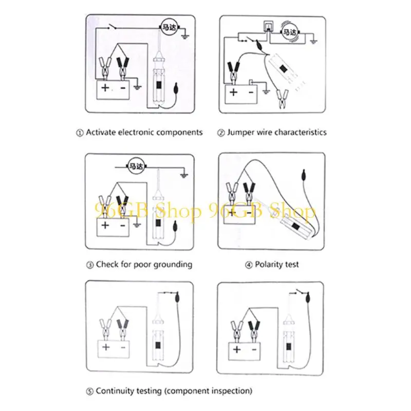 96GB Fast Response Circuit Probes Tool for Automotive Testing Polarity and Open Circuits 6V-24V Tracer Short Circuit Finders
96GB Fast Response Circuit Probes Tool for Automotive Testing Polarity and Open Circuits 6V-24V Tracer Short Circuit Finders