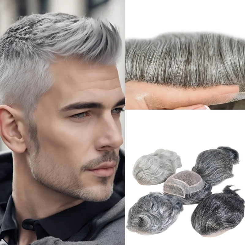 Ultimate Men Toupee Human Hair With Grey Hair Mono Base Lace With PU Senior 8*10 #140 1B80 Wig Straight Hair
Ultimate Men Toupee Human Hair With Grey Hair Mono Base Lace With PU Senior 8*10 #140 1B80 Wig Straight Hair