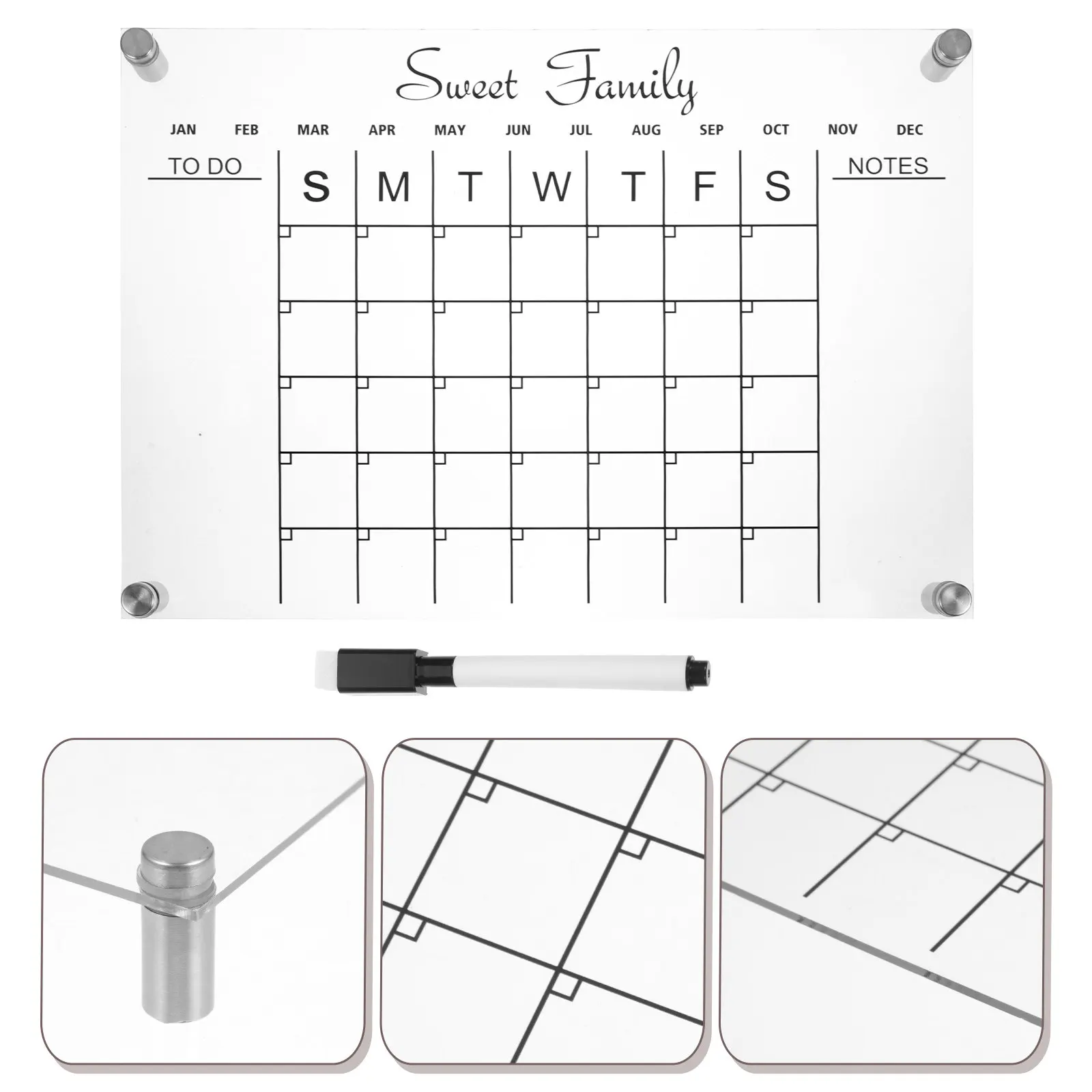 1Set Acrylic Weekly Planner Board Clear Dry Erase Memo Board for Desk Home School Portable Lightweight Reusable
1Set Acrylic Weekly Planner Board Clear Dry Erase Memo Board for Desk Home School Portable Lightweight Reusable