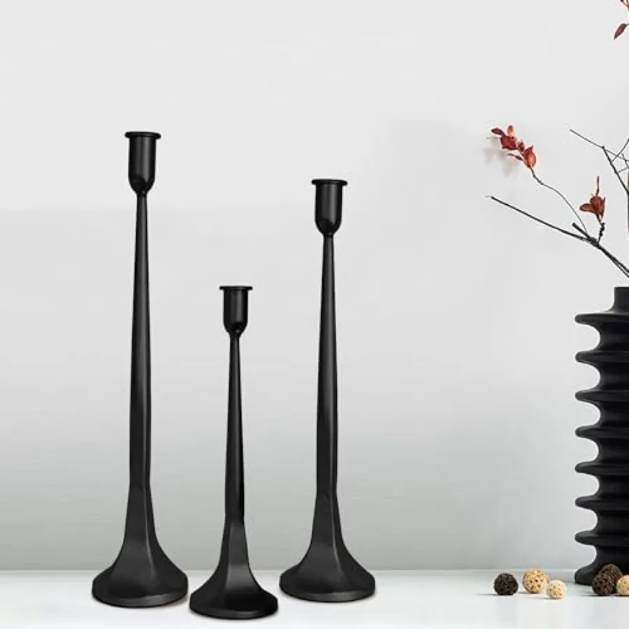 Iron Taper Candle Holder Set of 3, Decorative Candlestick Holders, Tall Candle Stand for Wedding, Dining Table, Party Decoratio
Iron Taper Candle Holder Set of 3, Decorative Candlestick Holders, Tall Candle Stand for Wedding, Dining Table, Party Decoratio