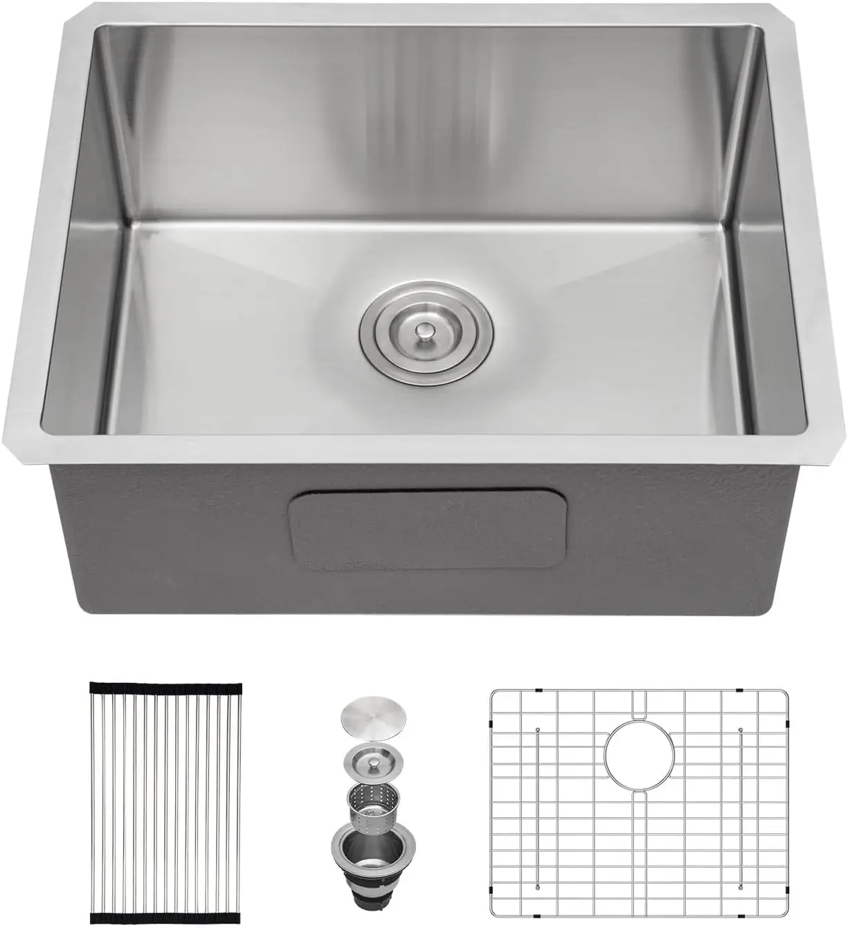21 Inch Undermount Stainless Steel Kitchen Sink with Round Corner and Single Bowl Design
21 Inch Undermount Stainless Steel Kitchen Sink with Round Corner and Single Bowl Design