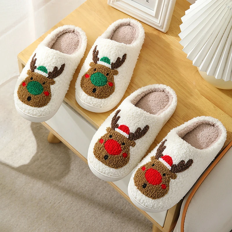 Рождественские женские тапочки, домашняя дизайнерская зимняя женская обувь с лосем, дизайнерская домашняя обувь на плоской подошве, элегантные шлепанцы из нечеткого меха
Рождественские женские тапочки, домашняя дизайнерская зимняя женская обувь с лосем, дизайнерская домашняя обувь на плоской подошве, элегантные шлепанцы из нечеткого меха