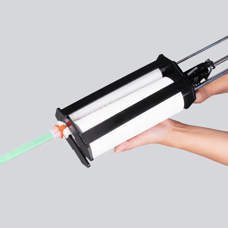 490 мл 10:1 Двухкомпонентный ручной клеевой пистолет для эпоксидного силикона, клеевой пистолет для герметизации, пистолет для смешивания картриджей
490 мл 10:1 Двухкомпонентный ручной клеевой пистолет для эпоксидного силикона, клеевой пистолет для герметизации, пистолет для смешивания картриджей