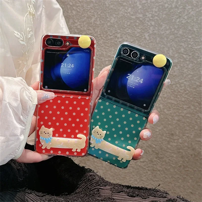 Cat Dots Phone Case for Samsung Galaxy Z Flip 6 5 4 3 Protective Back Cover for ZFlip4 ZFlip5 ZFlip6 Case Shell
Cat Dots Phone Case for Samsung Galaxy Z Flip 6 5 4 3 Protective Back Cover for ZFlip4 ZFlip5 ZFlip6 Case Shell
