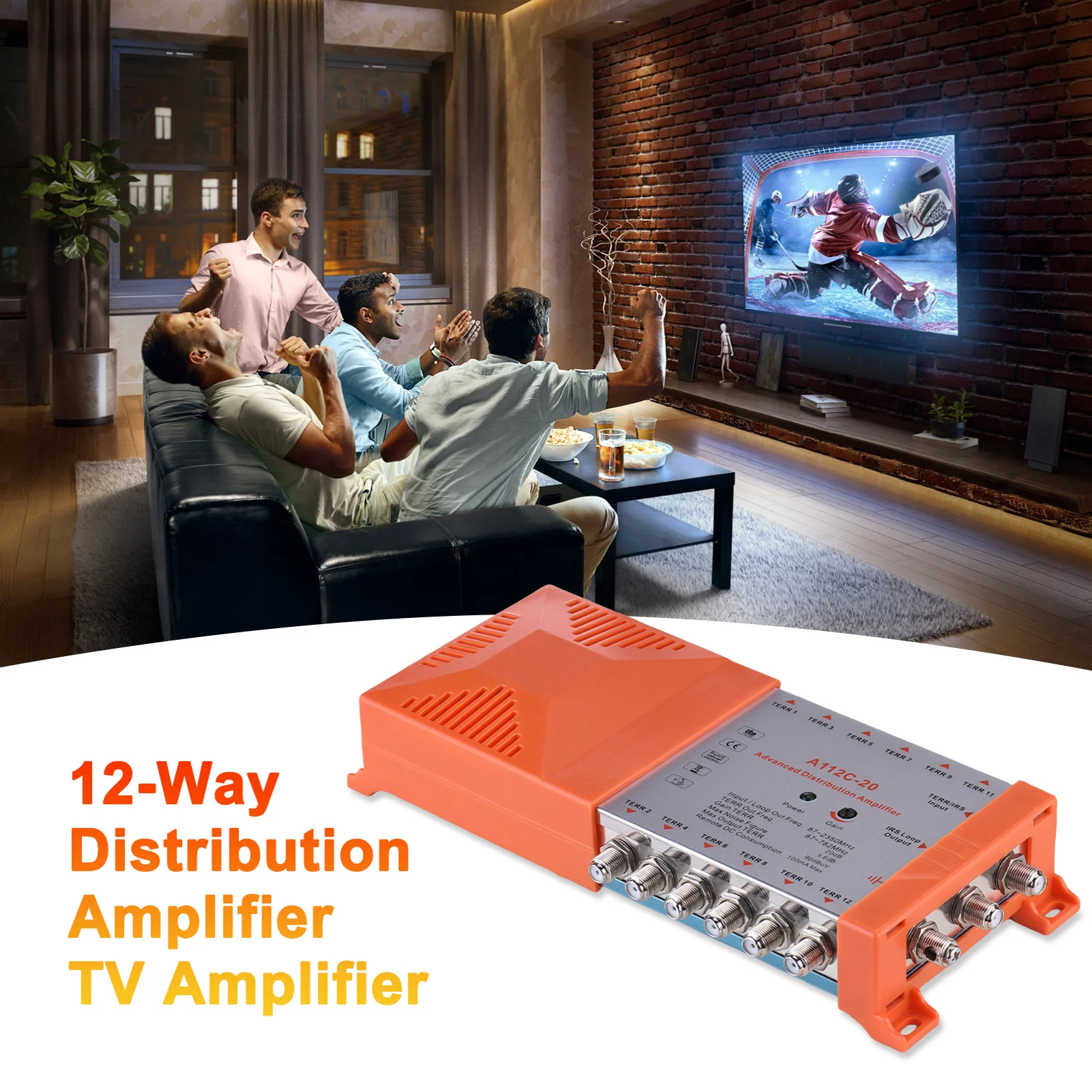 12-полосный распределительный усилитель для термотранспортных телевизоров и радиосигнала — внутренняя система MATV/SAT с контурным трансляцией IRS, усиление 20 дБ
12-полосный распределительный усилитель для термотранспортных телевизоров и радиосигнала — внутренняя система MATV/SAT с контурным трансляцией IRS, усиление 20 дБ