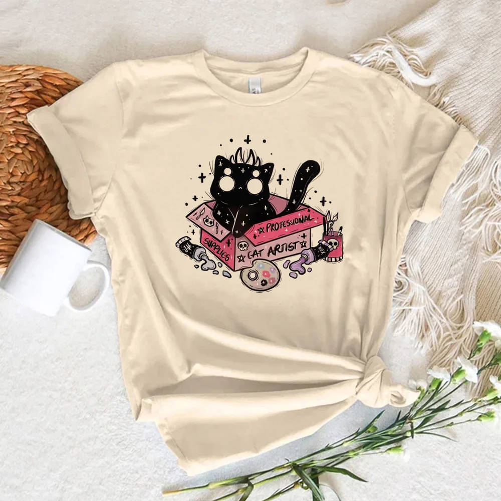 Женская футболка Pastel Goth Cat Y2K, футболка, женская одежда в стиле Харадзюку с графическим принтом в стиле 1920-х
Женская футболка Pastel Goth Cat Y2K, футболка, женская одежда в стиле Харадзюку с графическим принтом в стиле 1920-х