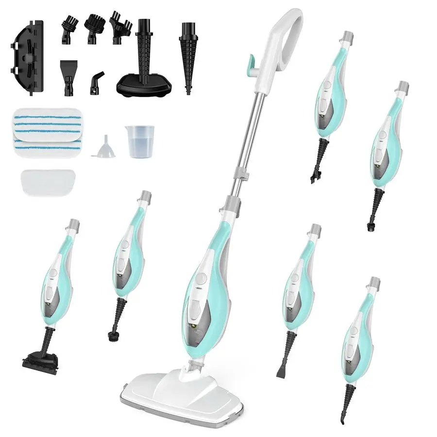 10in1 Steam Mop, 1550W Detachable Handheld Steam Cleaner for Floor Cleaning, 16FT Cord, 2 Washable Pads, MultiPurpose Floor Stea
10in1 Steam Mop, 1550W Detachable Handheld Steam Cleaner for Floor Cleaning, 16FT Cord, 2 Washable Pads, MultiPurpose Floor Stea
