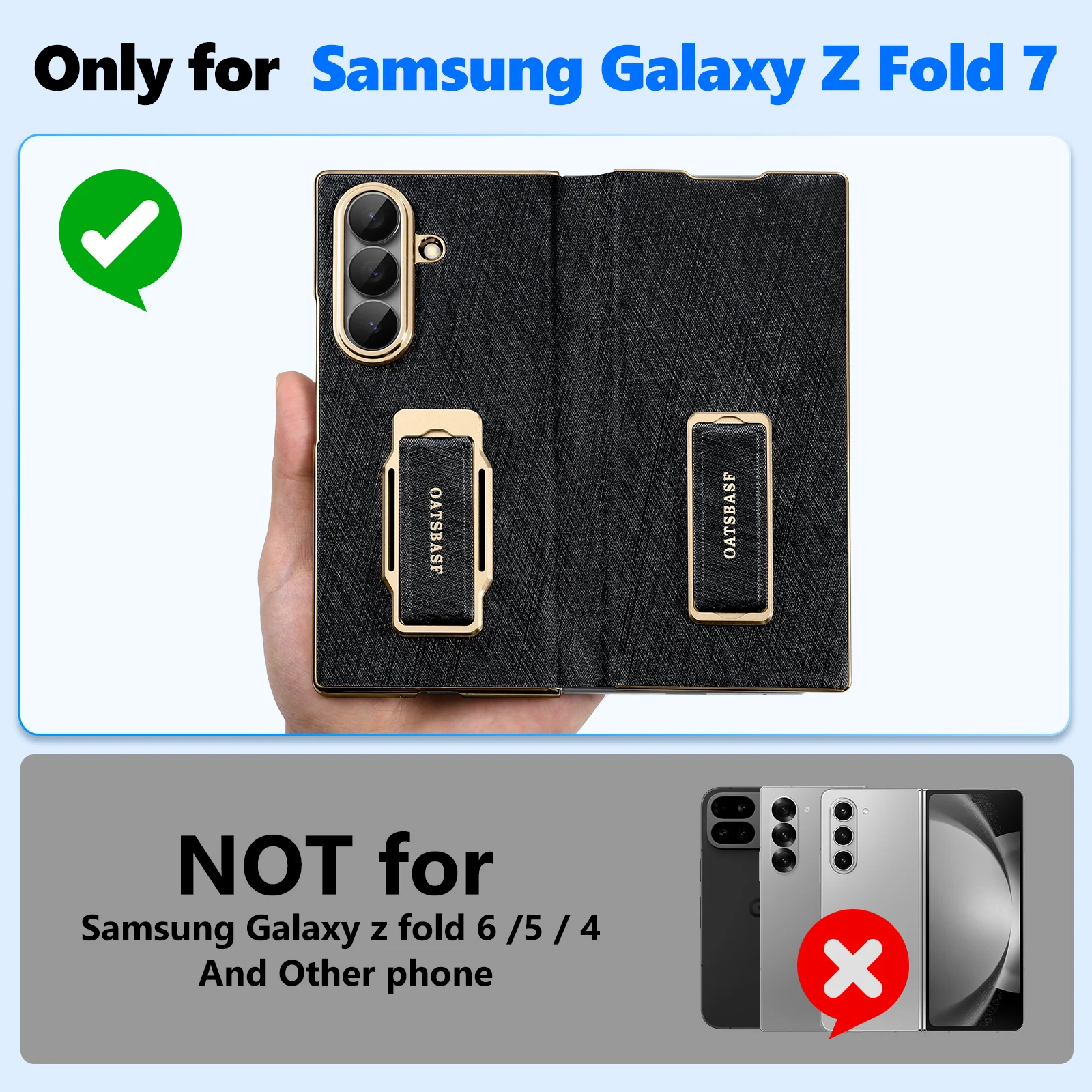 Чехол для телефона Eary для Samsung Galaxy Z Fold 7, 360° ° Вращающаяся подставка, двойной ремешок, бампер, кожаный чехол, противоударный защитный чехол
Чехол для телефона Eary для Samsung Galaxy Z Fold 7, 360° ° Вращающаяся подставка, двойной ремешок, бампер, кожаный чехол, противоударный защитный чехол