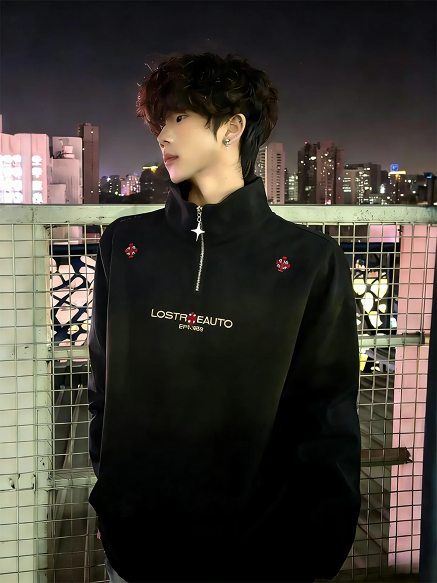 Мужская толстовка Bla Totem с вышивкой, воротником-стойкой, на молнии, осенне-зимняя, модная повседневная
Мужская толстовка Bla Totem с вышивкой, воротником-стойкой, на молнии, осенне-зимняя, модная повседневная