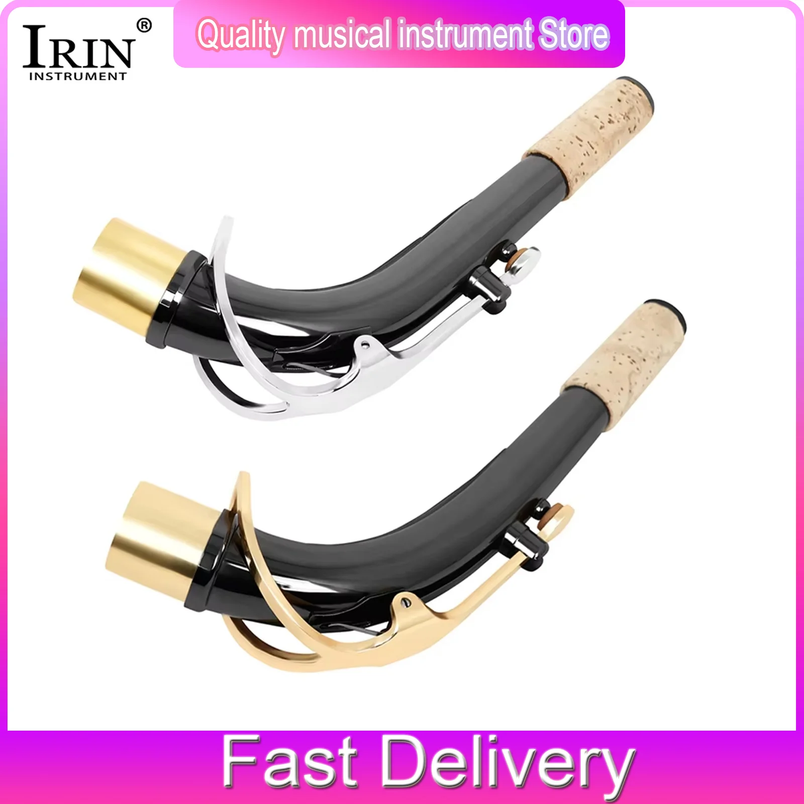 IRIN Alto Saxophone Bend Neck Brass Sax Neck Saxophone Woodwind Instrument Professional Saxophone Replace Parts and Accessories
IRIN Alto Saxophone Bend Neck Brass Sax Neck Saxophone Woodwind Instrument Professional Saxophone Replace Parts and Accessories
