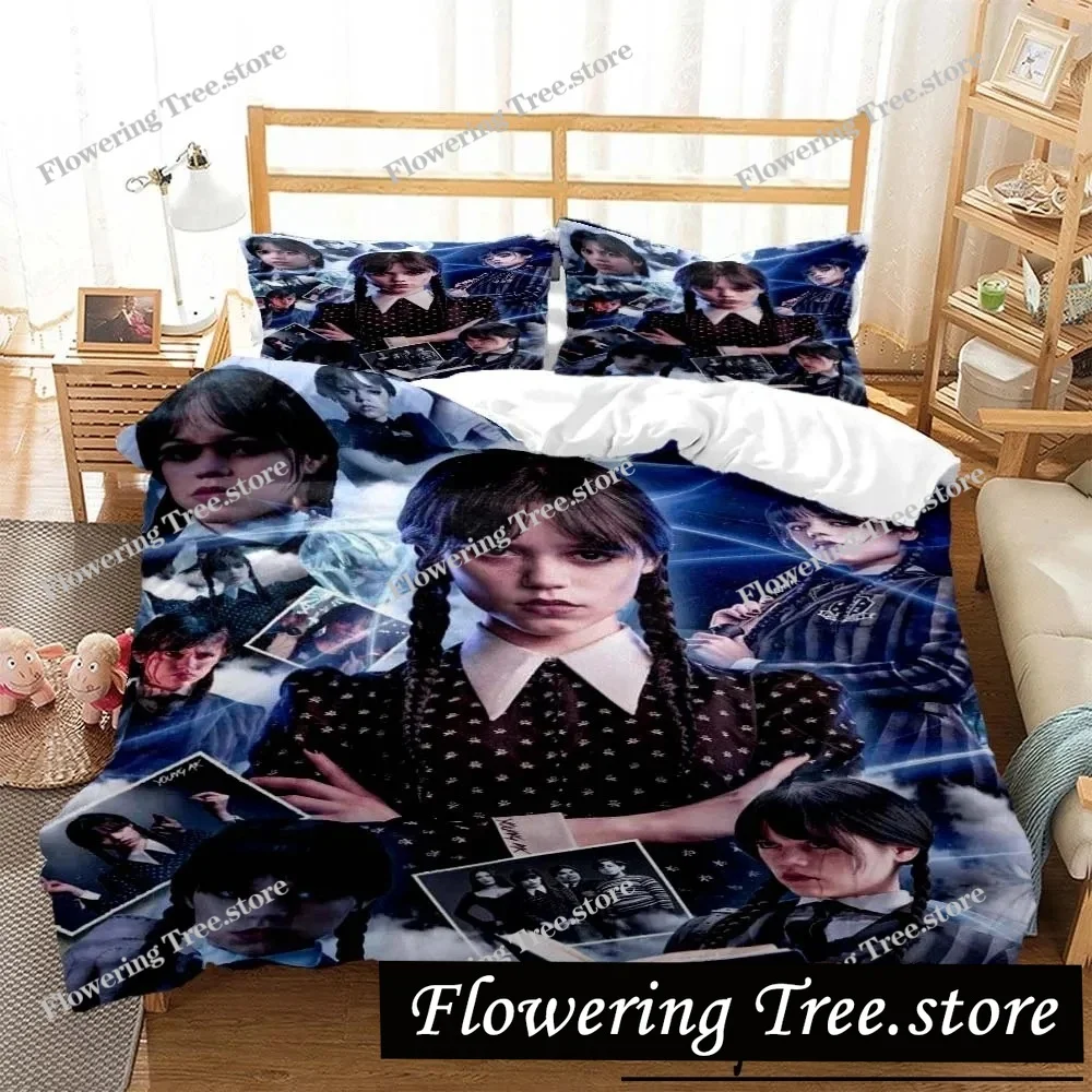 Wednes day Addams American Dramas 3D printed bedding Queen bedding set Soft and comfortable customized King size bedding set
Wednes day Addams American Dramas 3D printed bedding Queen bedding set Soft and comfortable customized King size bedding set