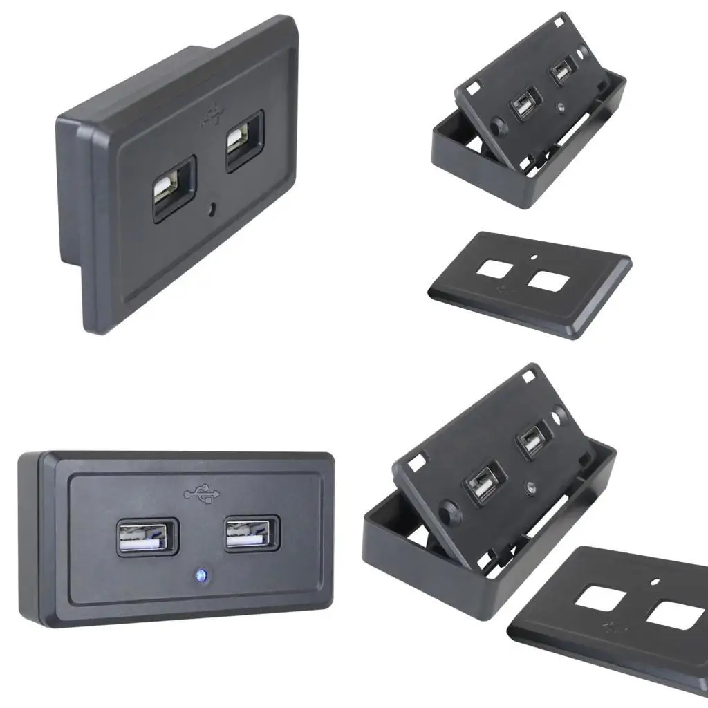 12V USB Outlet, RVs USB Outlet Car Chargers, RVs Twin USB Port 12V-24V 3.1A Female Panel Mount for Car Trailer Boats
12V USB Outlet, RVs USB Outlet Car Chargers, RVs Twin USB Port 12V-24V 3.1A Female Panel Mount for Car Trailer Boats