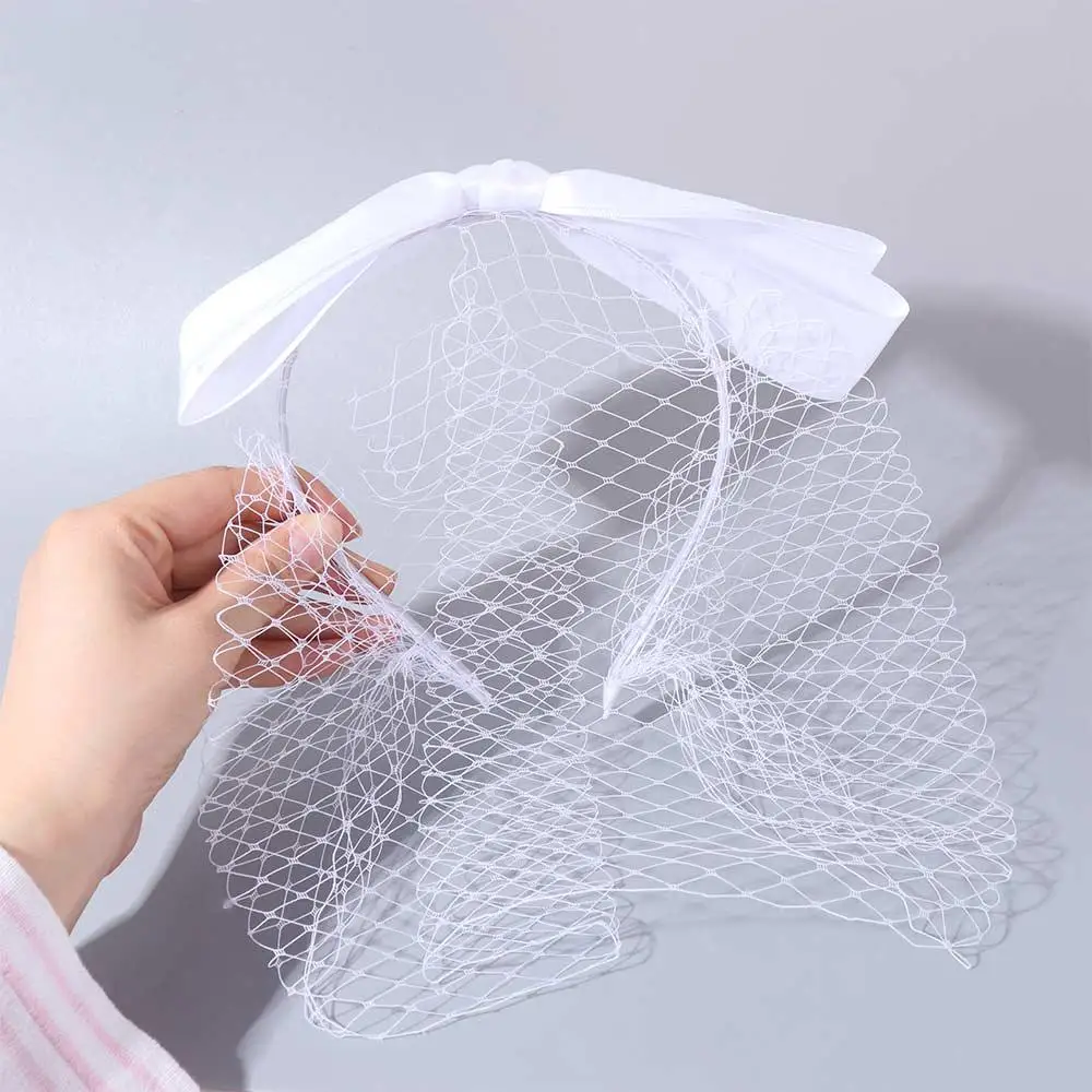 Vintage French Style Bride Veils Elegant Satin Bow Bridal Headwear Fairy White Wedding Headband Tiara
Vintage French Style Bride Veils Elegant Satin Bow Bridal Headwear Fairy White Wedding Headband Tiara