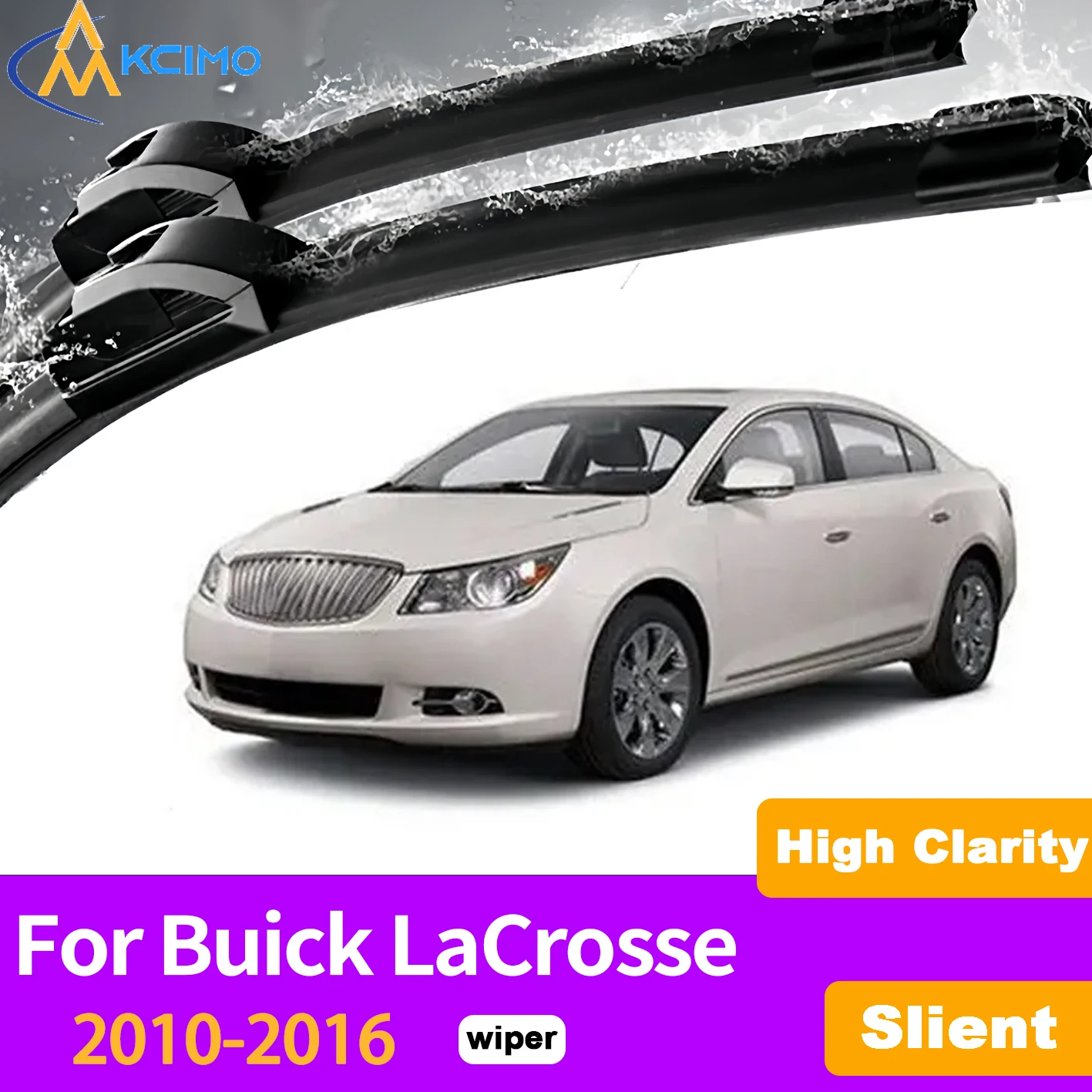 KCIMO 2PCS Front Windshield Wiper Blades For Buick LaCrosse 2010-2016, Natural Rubber Stable Safe Driving Clear View
KCIMO 2PCS Front Windshield Wiper Blades For Buick LaCrosse 2010-2016, Natural Rubber Stable Safe Driving Clear View