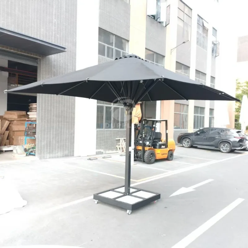 4x4m Large Outdoor Central Pole Patio Umbrella Aluminum Frame Heavy Duty Commercial Garden Umbrella With LED Light
4x4m Large Outdoor Central Pole Patio Umbrella Aluminum Frame Heavy Duty Commercial Garden Umbrella With LED Light