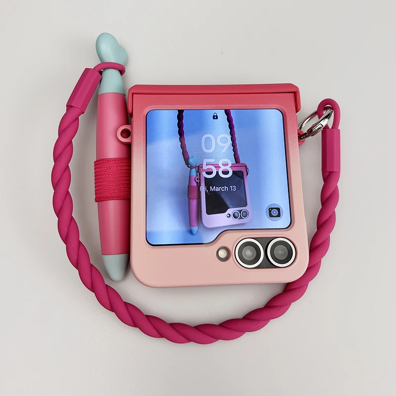 For samsung flip 6 flip7 phone cases with Stylus pink cover Coque for Samsung galaxy z flip6 zflip7 Case Cute Fundas Kawaii
For samsung flip 6 flip7 phone cases with Stylus pink cover Coque for Samsung galaxy z flip6 zflip7 Case Cute Fundas Kawaii