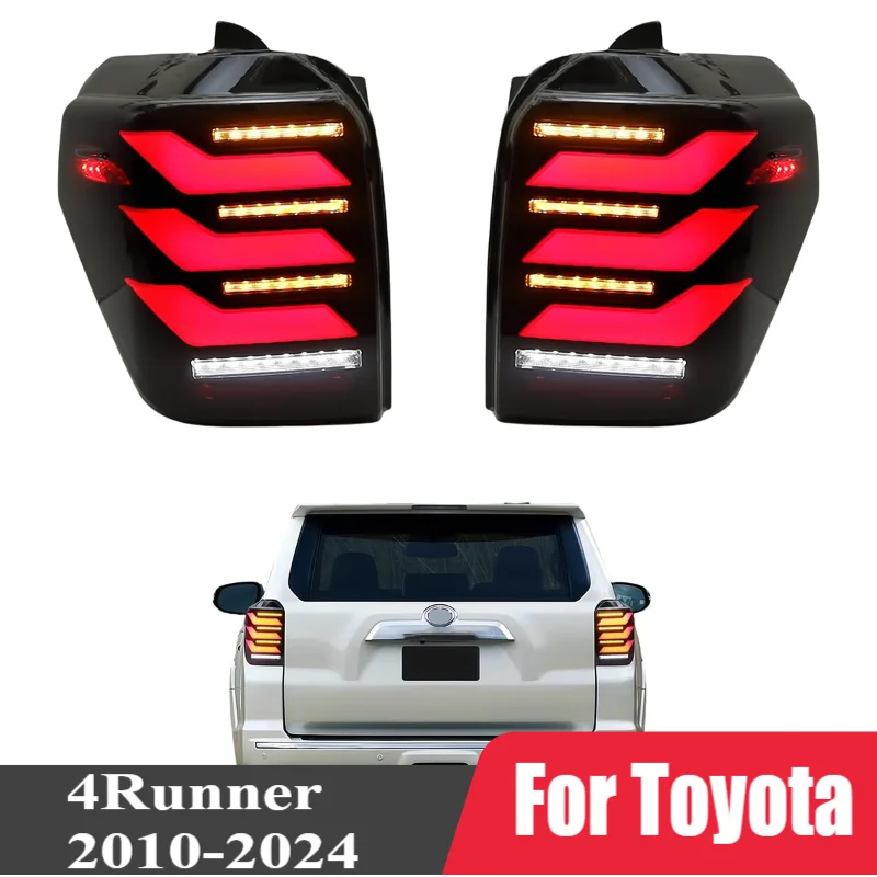 Светодиодный задний фонарь для Toyota 4Runner 2010-2024, динамический автомобильный задний фонарь в сборе, последовательный индикатор заднего тормоза, указатель поворота
Светодиодный задний фонарь для Toyota 4Runner 2010-2024, динамический автомобильный задний фонарь в сборе, последовательный индикатор заднего тормоза, указатель поворота