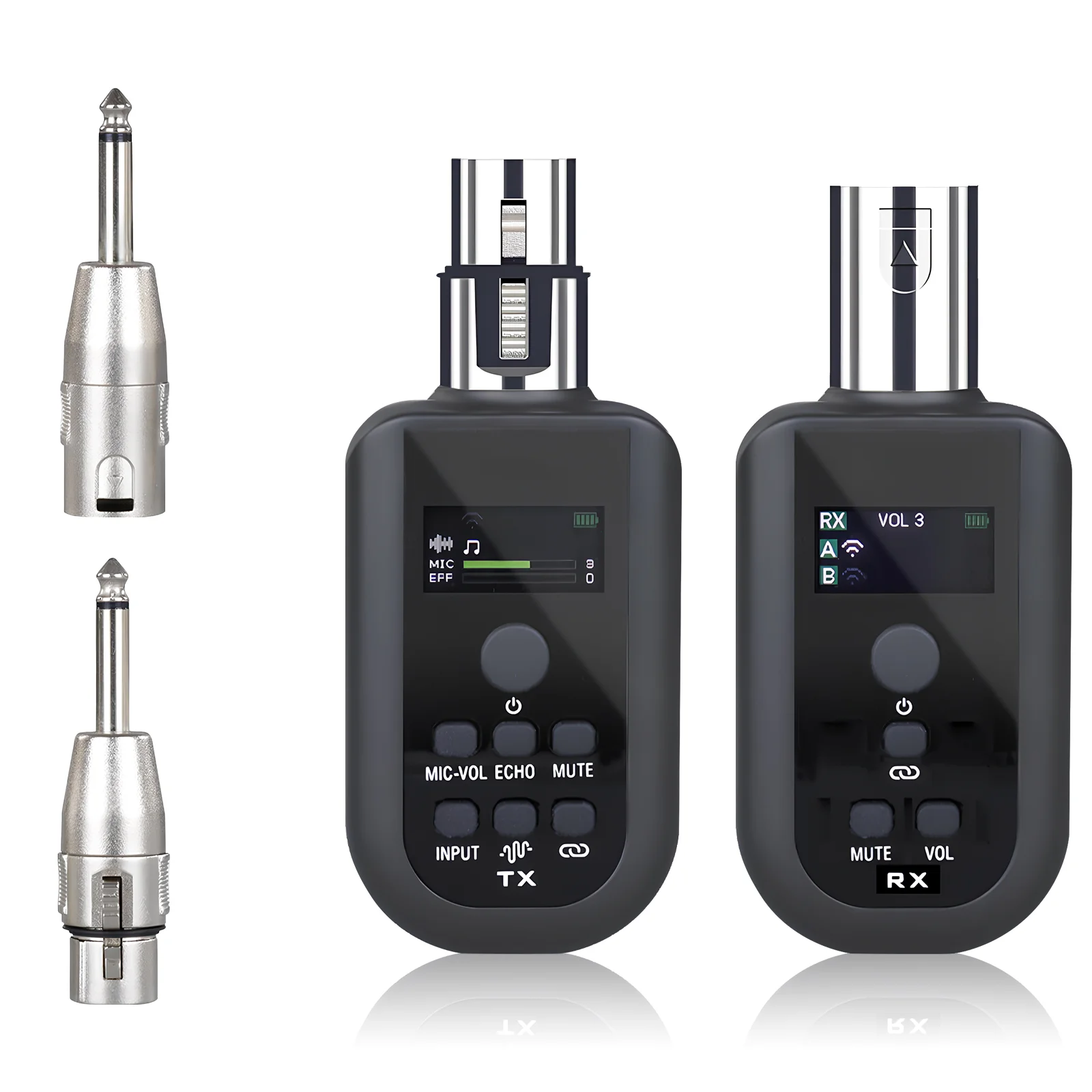 Wireless Microphone System Audio Transmitter and Receiver Adapter Xlr Microphones
Wireless Microphone System Audio Transmitter and Receiver Adapter Xlr Microphones