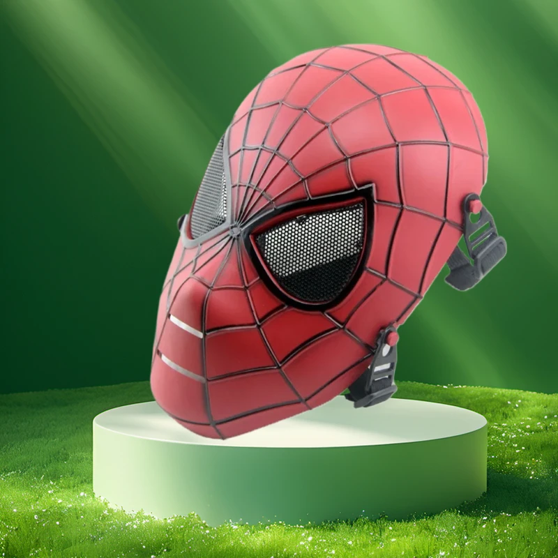 High Quality Halloween Spiderman Face Mask Unbreakable Flexiable Newest Spider-man Faceshell with Lens
High Quality Halloween Spiderman Face Mask Unbreakable Flexiable Newest Spider-man Faceshell with Lens