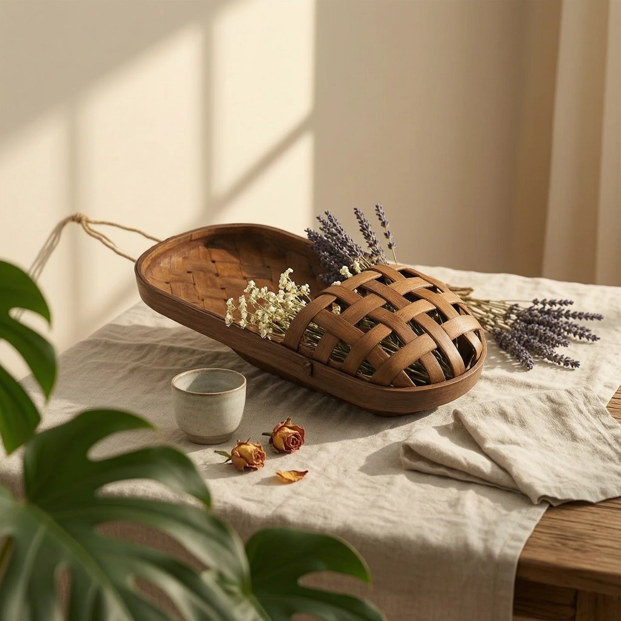 Woven Wood Basket Shallow Profile Wooden Wall Basket Home Storage Rustic Multi-Functional
Woven Wood Basket Shallow Profile Wooden Wall Basket Home Storage Rustic Multi-Functional