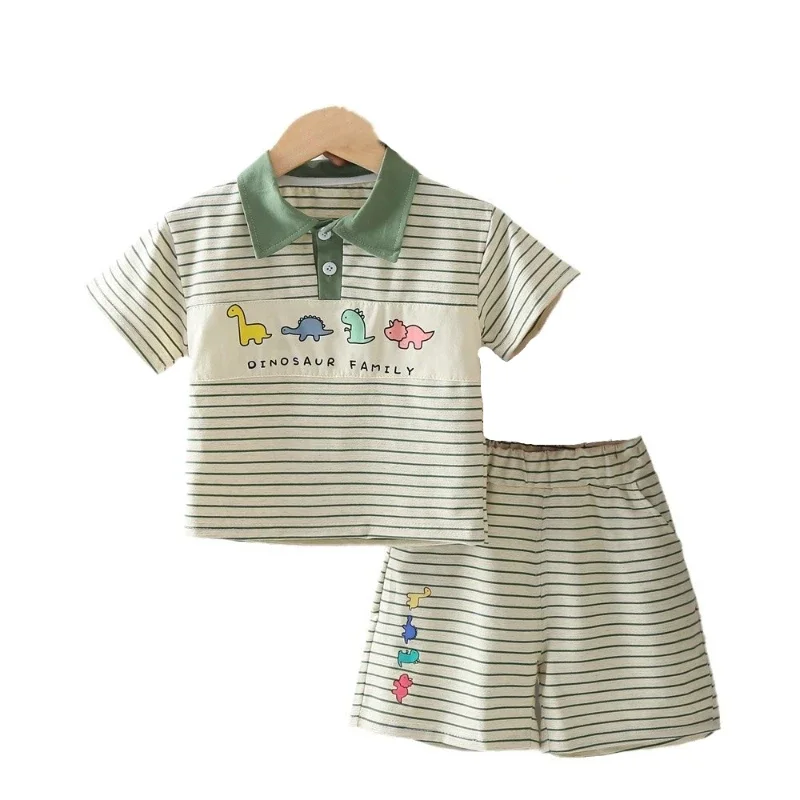New Summer Baby Clothes Set Children T-Shirt Shorts 2Pcs/Set Toddler Boys Clothing Infant Casual Striped Costume Kids Tracksuits
New Summer Baby Clothes Set Children T-Shirt Shorts 2Pcs/Set Toddler Boys Clothing Infant Casual Striped Costume Kids Tracksuits