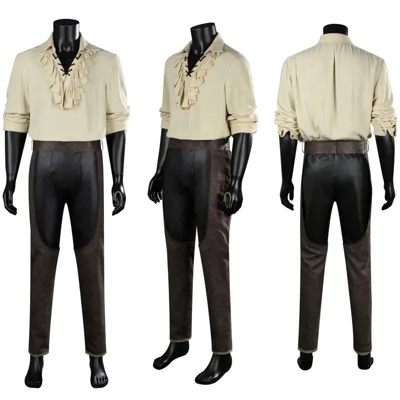 Костюм для ролевых игр BG 3, средневековый костюм Astarion, рубашка и брюки, комплект, карнавальное праздничное платье на Хэллоуин
Костюм для ролевых игр BG 3, средневековый костюм Astarion, рубашка и брюки, комплект, карнавальное праздничное платье на Хэллоуин