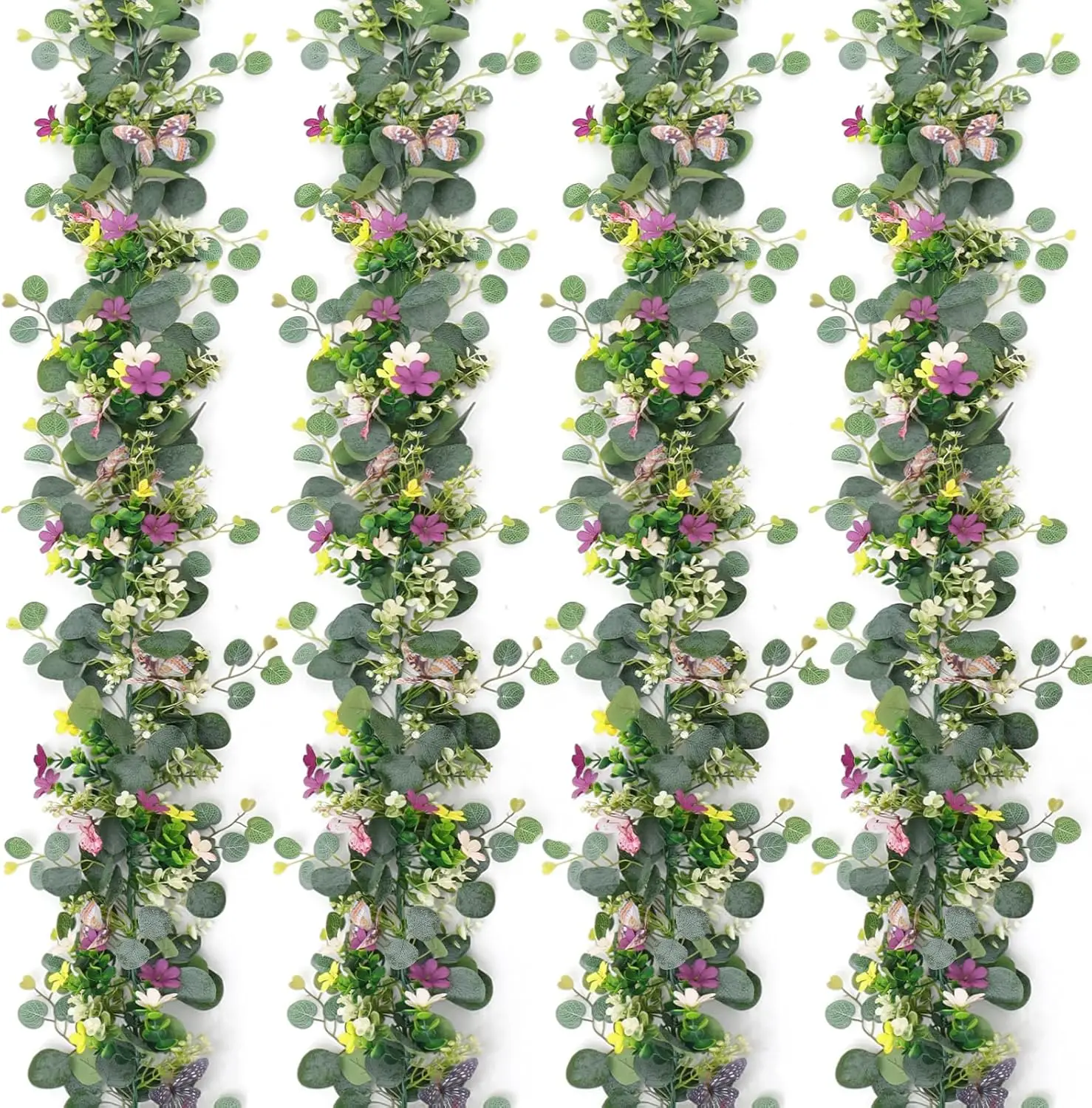 4 Pack 5.68 FT Artificial Daisy Garland with 3D Butterfly, Hanging Fake Flowers Greenery Euc Garland Floral Vines for
4 Pack 5.68 FT Artificial Daisy Garland with 3D Butterfly, Hanging Fake Flowers Greenery Euc Garland Floral Vines for