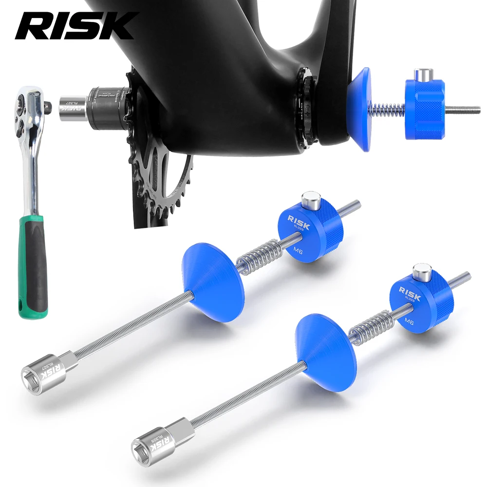 RISK T45/T47 Bicycle Quick-Release Anti Drop Auxiliary Tool, Assist in RDI Bike Bottom Bracket Sleeve and Center Lock Disc Cover
RISK T45/T47 Bicycle Quick-Release Anti Drop Auxiliary Tool, Assist in RDI Bike Bottom Bracket Sleeve and Center Lock Disc Cover