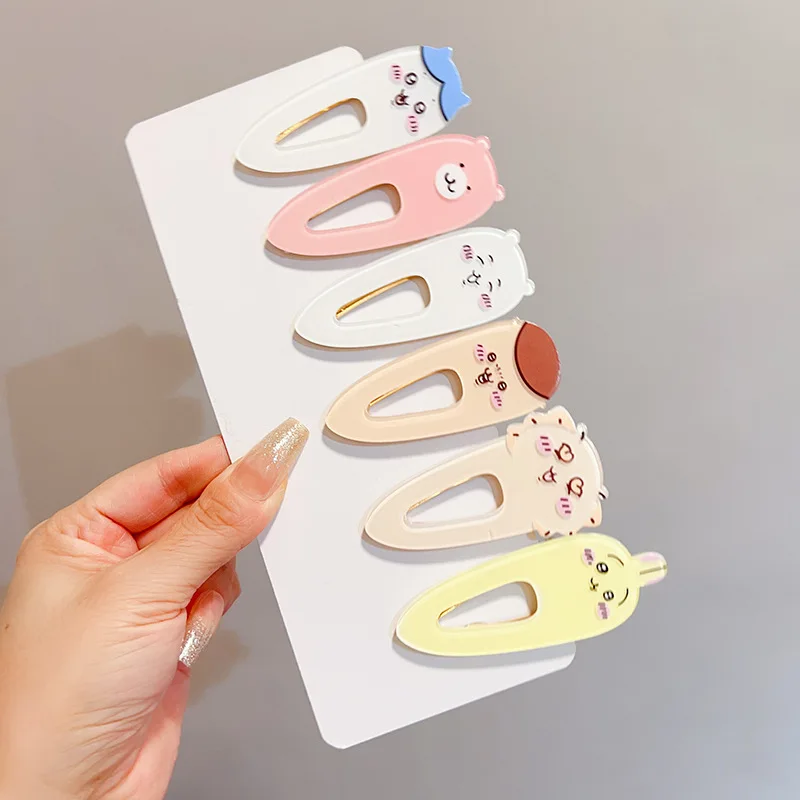 6pcs Chiikawa Cartoon Cute Acrylic Hairpin Usagi Momonga Hachiware Duckbill Clip Student Decorative Accessories Gifts
6pcs Chiikawa Cartoon Cute Acrylic Hairpin Usagi Momonga Hachiware Duckbill Clip Student Decorative Accessories Gifts