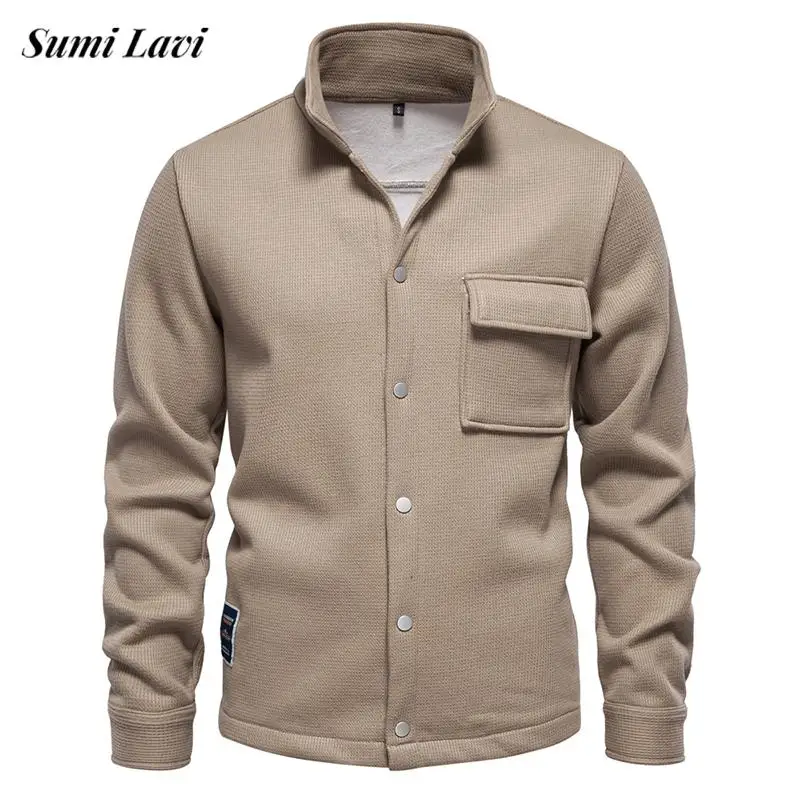 2024 Autumn Casual Mens Jacket Coats Vintage Solid Color Pockets Long Sleeve Jackets Trendy Men Buttoned Turn-down Collar Coat
2024 Autumn Casual Mens Jacket Coats Vintage Solid Color Pockets Long Sleeve Jackets Trendy Men Buttoned Turn-down Collar Coat