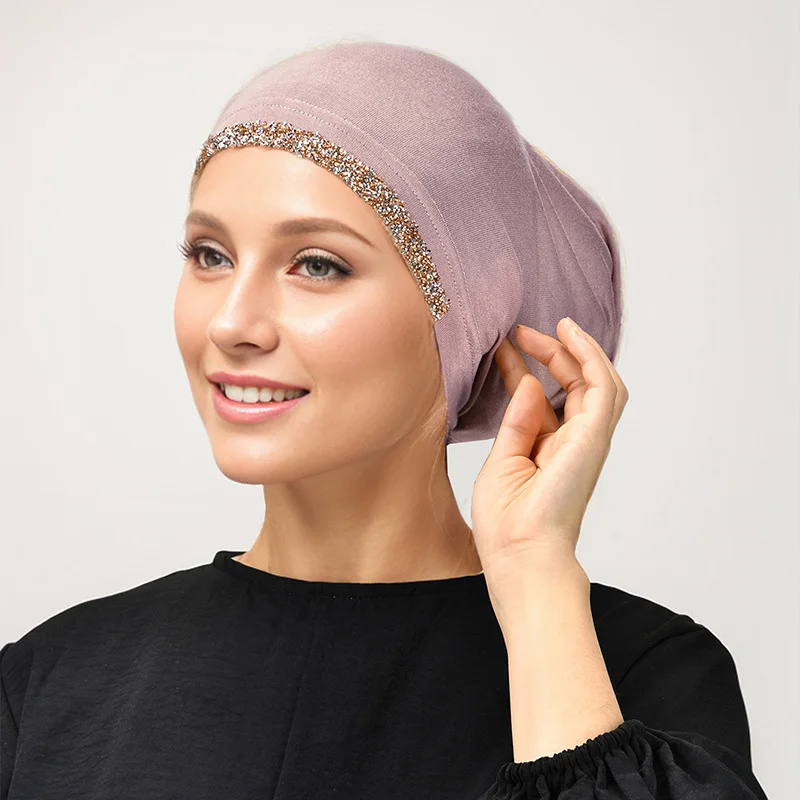 Soft Jersey Undercap Shiny Rhinestone Hijab Women Turban Ninja Cap Muslim Inner Hijab Solid Color Hijab Tube Caps Beanies Bonnet
Soft Jersey Undercap Shiny Rhinestone Hijab Women Turban Ninja Cap Muslim Inner Hijab Solid Color Hijab Tube Caps Beanies Bonnet