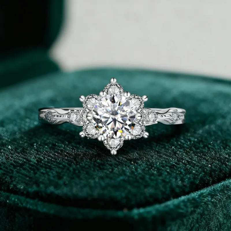 KNB 1 карат настоящее кольцо с муассанитом и бриллиантом и подсолнухом для женщин, стерлинговое серебро 925 пробы, юбилей, повседневная одежда, вечерние роскошные ювелирные изделия
KNB 1 карат настоящее кольцо с муассанитом и бриллиантом и подсолнухом для женщин, стерлинговое серебро 925 пробы, юбилей, повседневная одежда, вечерние роскошные ювелирные изделия