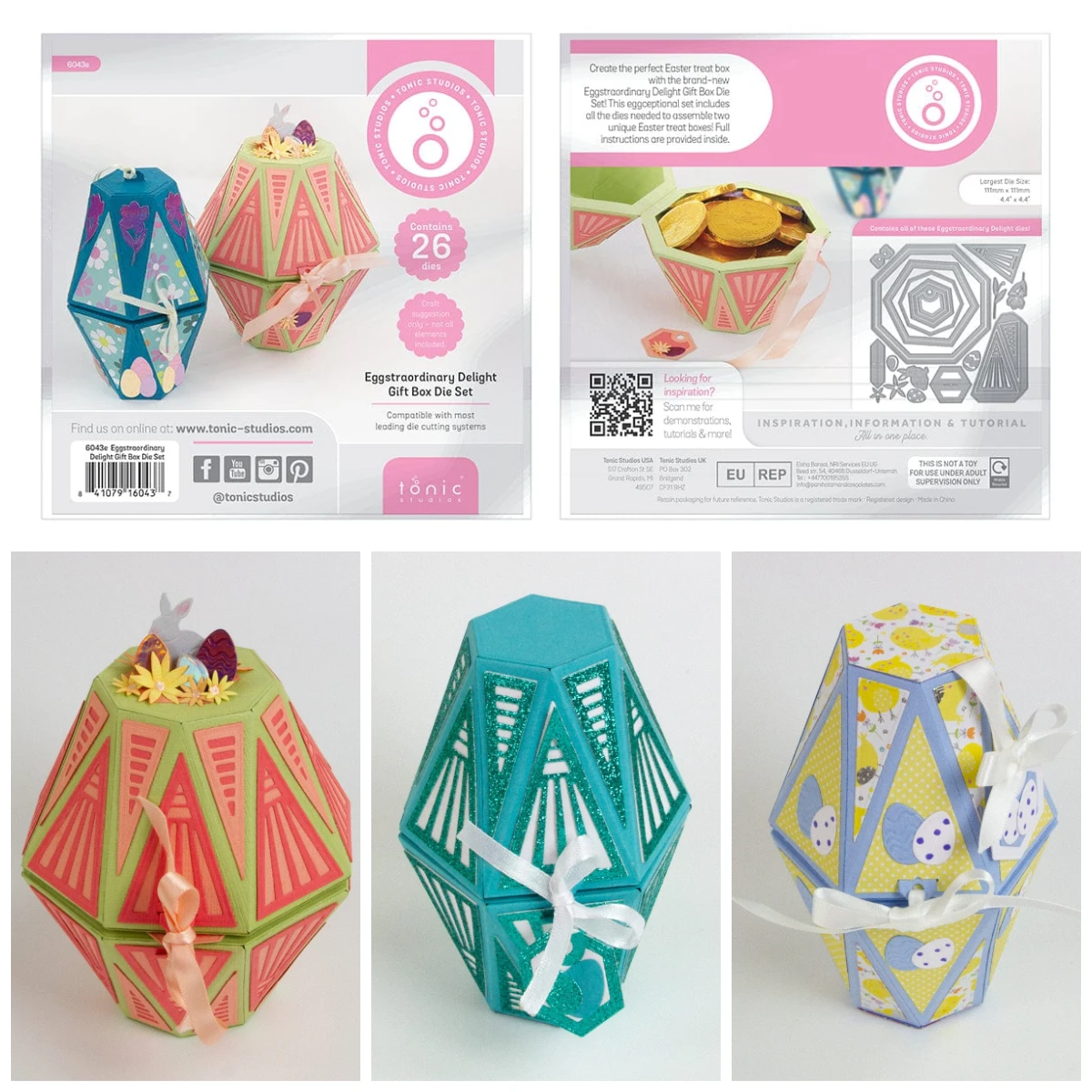 Scrapbooking Eggstraordinary Delight Box Tonic Cutting Dies Craft Make Paper Greeting Card Making Template DIY Handmade New
Scrapbooking Eggstraordinary Delight Box Tonic Cutting Dies Craft Make Paper Greeting Card Making Template DIY Handmade New