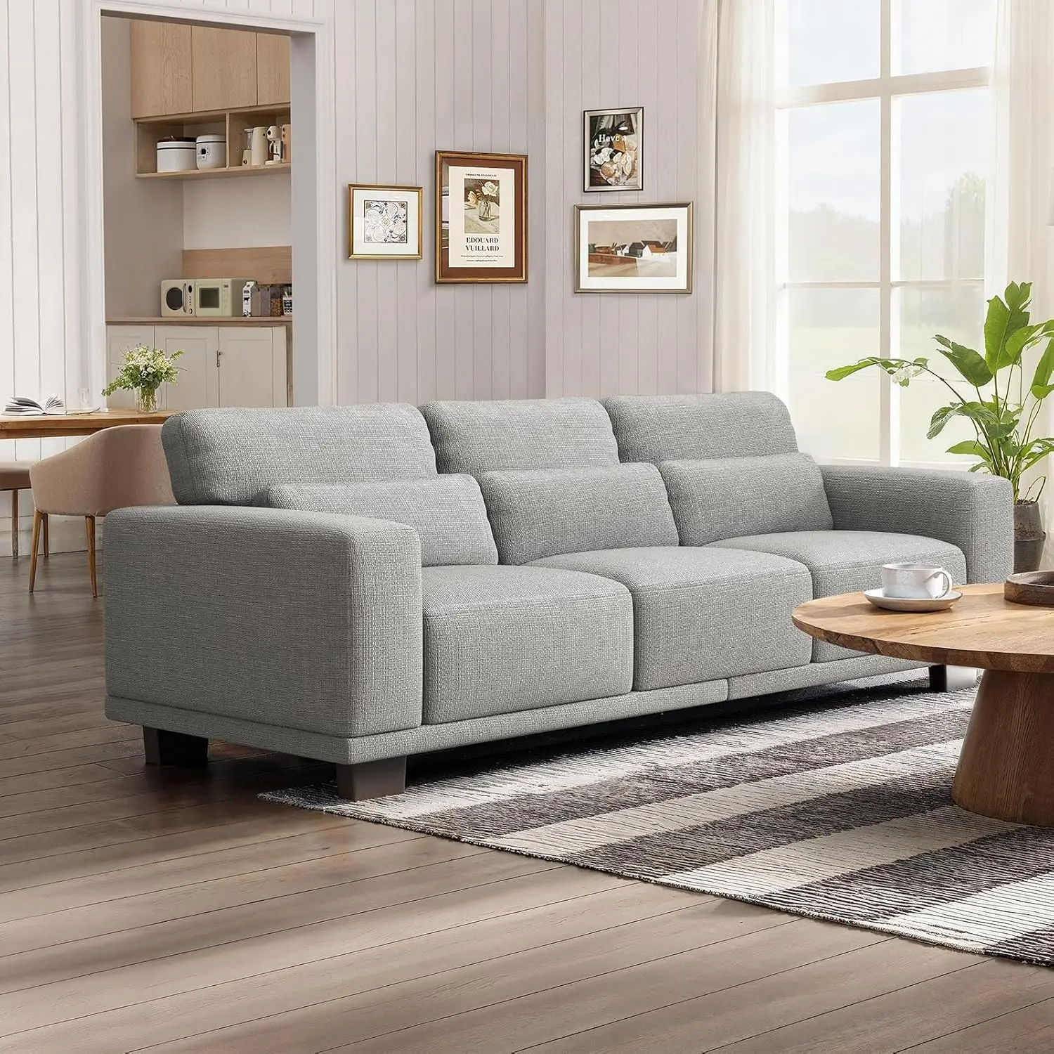 89"" Sofa, 3 Seater Couch For Living Room, Comfy Sofa With Supportive Cushion And Sturdy Frame, Easy To Clean With Removable
89"" Sofa, 3 Seater Couch For Living Room, Comfy Sofa With Supportive Cushion And Sturdy Frame, Easy To Clean With Removable