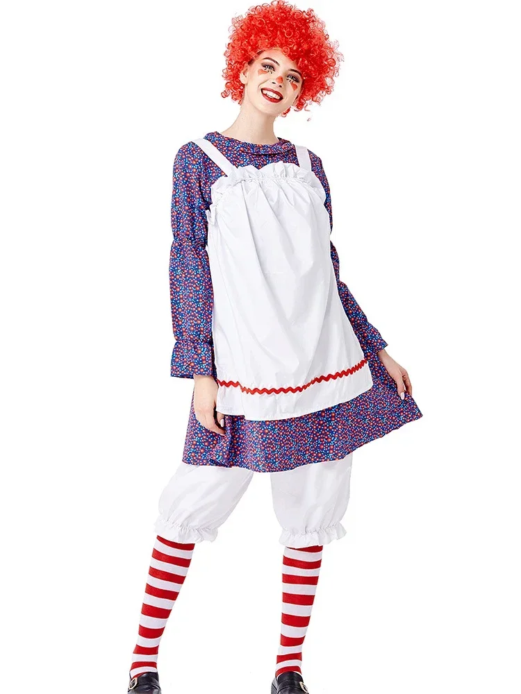 Fantasia Purim Halloween Costumes For Women Teens Girls Muppet Rag Doll Girl Costume Candy House Cosplay Dress Bloomers 
Fantasia Purim Halloween Costumes For Women Teens Girls Muppet Rag Doll Girl Costume Candy House Cosplay Dress Bloomers