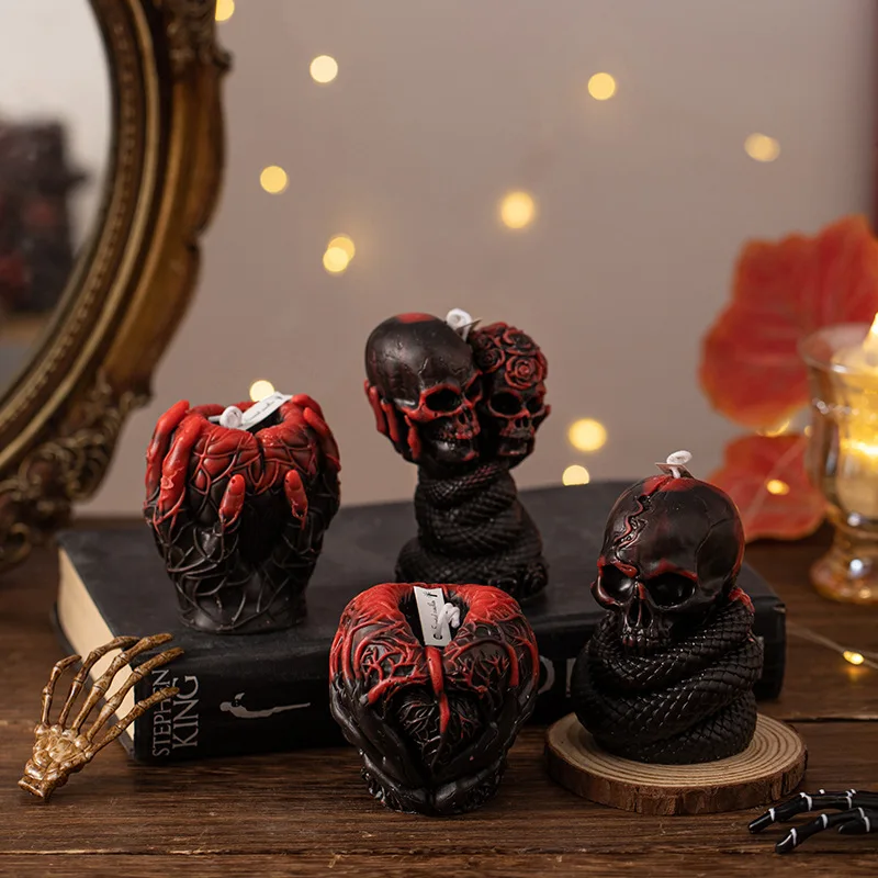 Halloween Gothic Skull Aromatherapy Candle Handcrafted Home Decor & Ambiance Perfect As Festival Ornament or Collector's Item
Halloween Gothic Skull Aromatherapy Candle Handcrafted Home Decor & Ambiance Perfect As Festival Ornament or Collector's Item